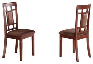 Sonata Side Chair, Cherry and Chocolate Mfb, Set of 2 - Transitional