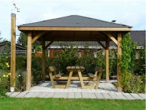 Log Cabin: Wooden gazebo maintenance | Quick Garden