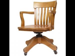 Wood Office Chair~Antique Wood Office Chair - YouTube