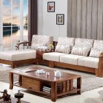 wooden sofa set wood sofa set for home-in Living Room Sofas from