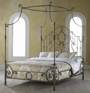 French wrought iron bed Manning bed frame bed mantle iron bed