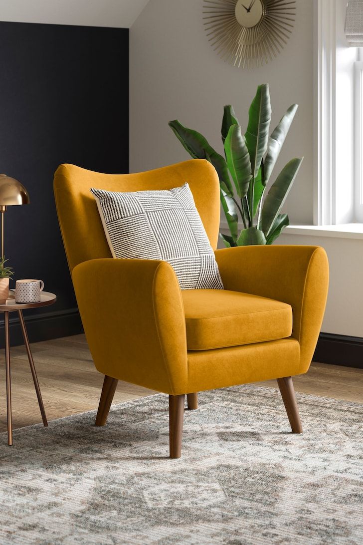 The Allure of a Yellow Velvet Chair