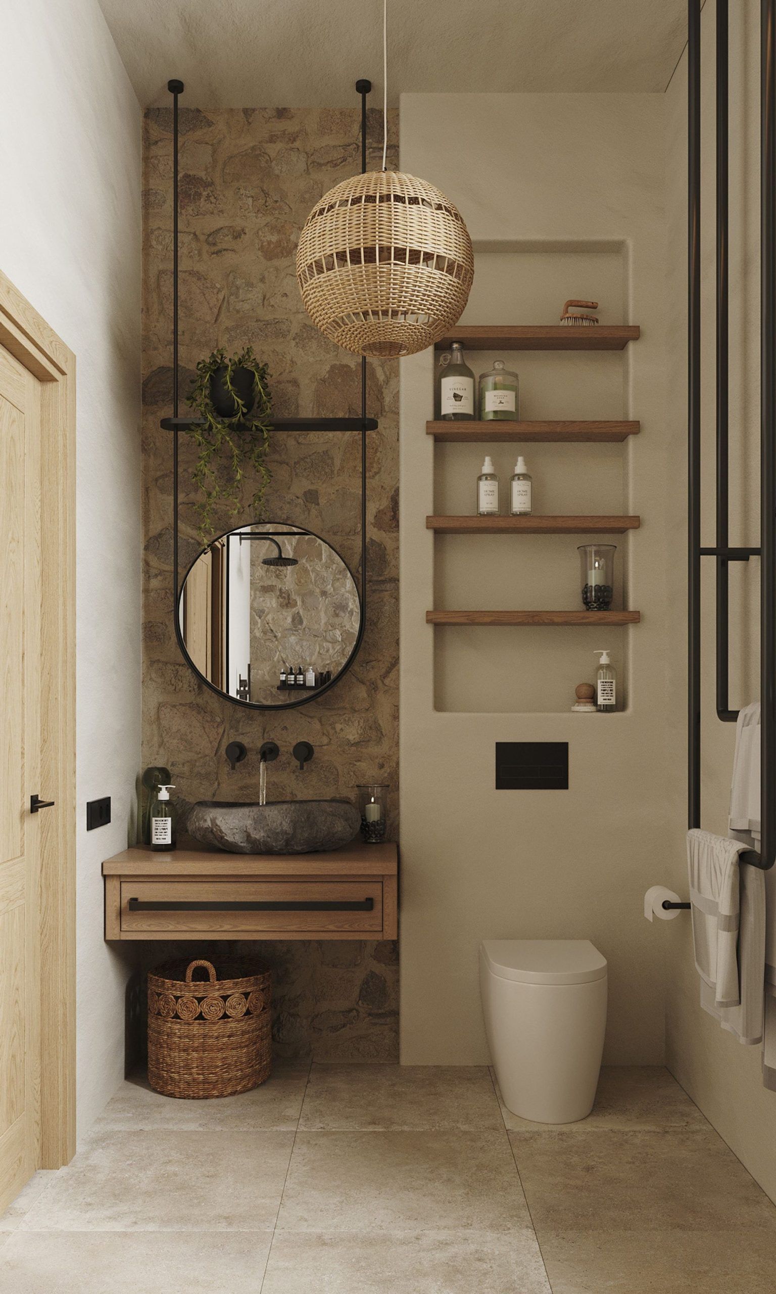 Maximizing space in compact bathrooms