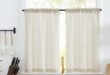 JINCHAN Beige Kitchen Curtains Review: Elegant, Light Filtering, and Easy Maintenance!