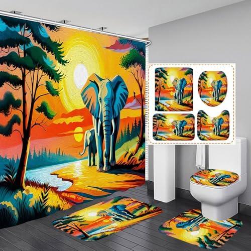 Vibrant Nature-Inspired Shower Curtains for Your Bathroom