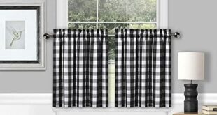 Transforming Our Kitchen with Amzdecor Buffalo Check Curtains