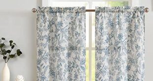 Transforming Our Space: A Review of Lazzzy Floral Kitchen Curtains