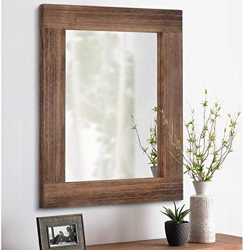 Reflecting Rustic Charm: Our Review of a Vintage Wood Mirror