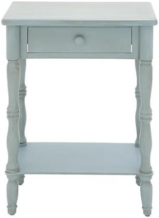 Charming Blue Farmhouse Accent Table: A Cozy Addition for Us