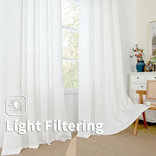 BGment Off White Linen Curtains ​Review:⁣ Natural​ Farmhouse Privacy & ‌Light Filtering