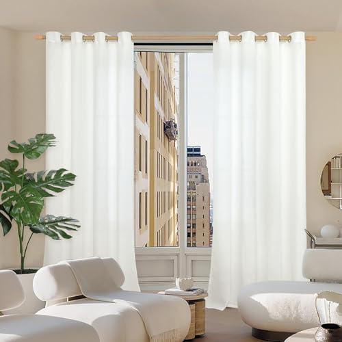 BGment Off White Linen Curtains Review:​ Natural Farmhouse Privacy & Light Filtering