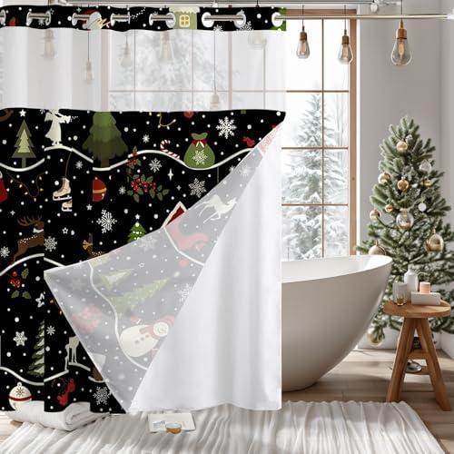 Transform Your Bathroom with Stylish Hookless‌ Curtains!