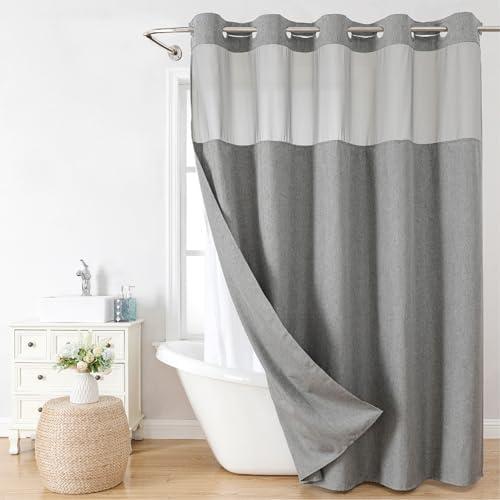 Transform Your Bathroom with Stylish Hookless Curtains!