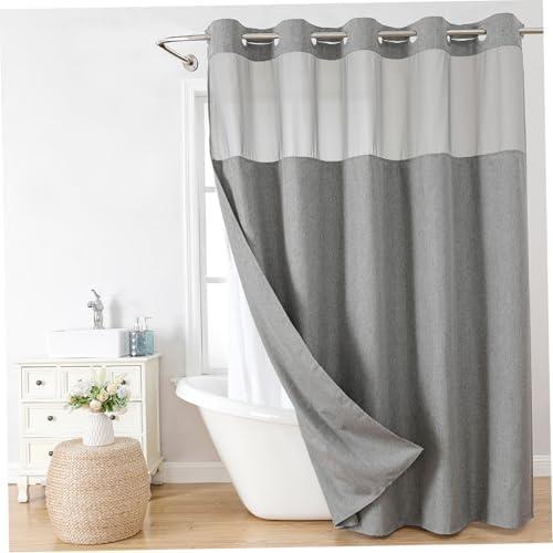 Transform Your Bathroom with Stylish ‌Hookless Curtains!