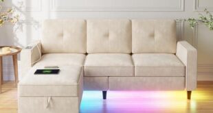 Discovering Comfort: Our Review of the Lvifur LED Sectional