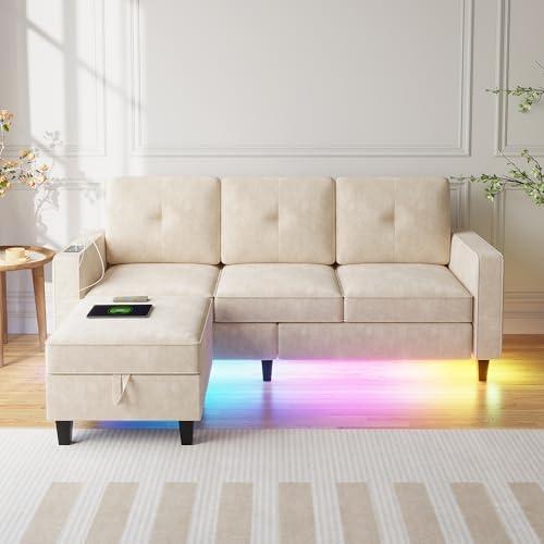 Discovering Comfort: Our Review of the Lvifur LED Sectional