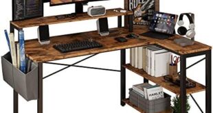 Versatile desks with power, storage, and LED features