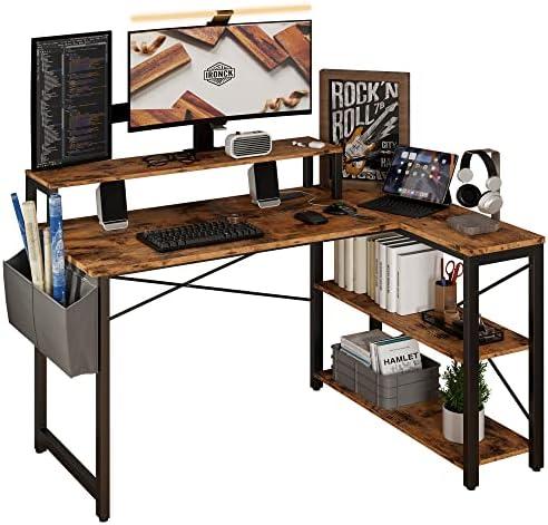 Versatile desks with power, storage, and LED features