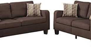 Living in Comfort: Our Take on the Poundex Chocolate Sectional