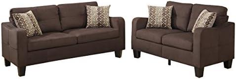 Living in Comfort: Our Take on the Poundex Chocolate Sectional