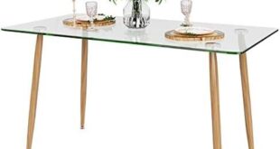 Exploring the Elegance: Our Tangkula Glass Dining Table Review