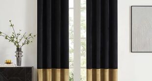 Transform Our Space: Review of BULBUL Black Gold Velvet Curtains