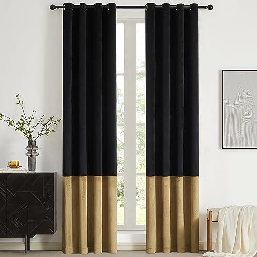 Transform Our Space: Review of BULBUL Black Gold Velvet Curtains