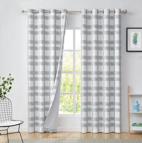 Transforming Our Space: A Review of Stylish Plaid Blackout Curtains