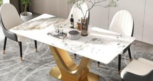 Elevate Our Dining Experience with the Stunning Marble Table