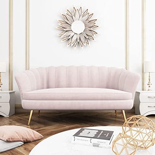 Cozy Elegance: Our Review of the Pink Velvet Loveseat