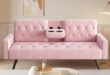 Transforming Spaces: Our Take on the Chic Pink Velvet Futon