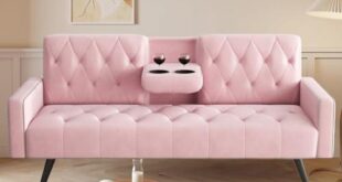 Transforming Spaces: Our Take on the Chic Pink Velvet Futon