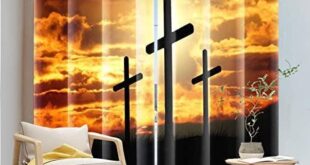 Discover the Serenity of Faith with Our Cross Blackout Curtains