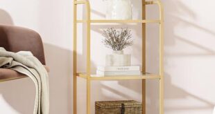 Effortlessly Stylish: Our Take on the Gold 3-Tier Bookcase