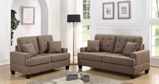 Comfort Meets Style: Our Review of the 2pcs Polyfiber Sofa Set