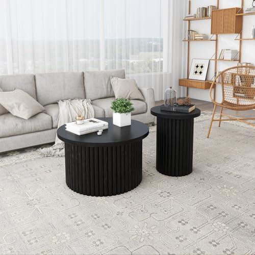 Stylish Versatility: Our Take on the Round Coffee Table Set