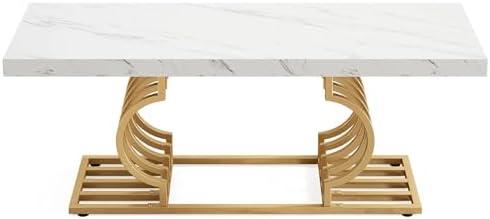 Discovering Style and Comfort: Our Take on the Faux Marble Coffee Table