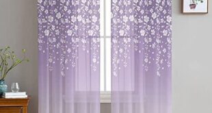 Transforming Our Space: Review of Romantic Floral Sheer Curtains