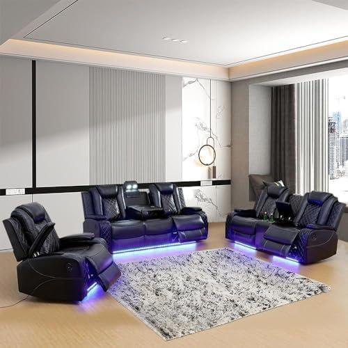 Unwind in Style: Our Review of the LED Recliner Sofa Set