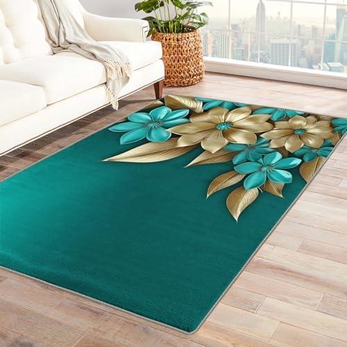 Transforming Our Space: A Review of the Teal Abstract Floral Rug