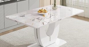 Discovering Elegance: Our Review of the JUFU Faux Marble Table