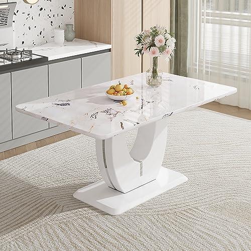 Discovering Elegance: Our Review of the JUFU Faux Marble Table