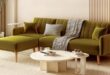 Our Cozy Review of the 105” Green Velvet L-Shaped Sofa