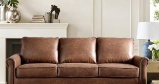 Versatile Chenille Sofa with Ottoman and Cozy Pillows