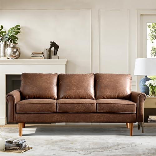 Versatile Chenille Sofa with Ottoman and Cozy Pillows