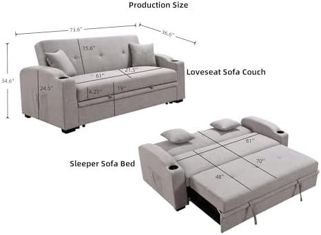 Transforming Our Space: A Review of the 75'' Sleeper Sofa