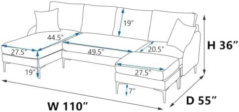 Transforming Comfort: Our Experience with the 110'' U-Shape Sofa