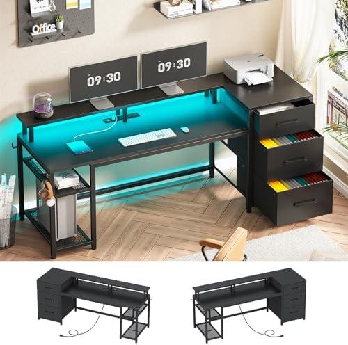 Stylish ⁤Desks​ with USB Ports & LED Lights⁤ for Gaming!