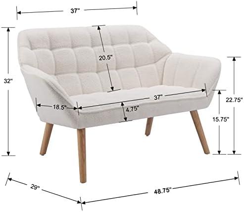 Exploring Comfort: Our Take on the 48'' Sherpa Loveseat