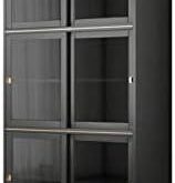 Elegant Black Gold Bookcase: Timeless Storage Solution